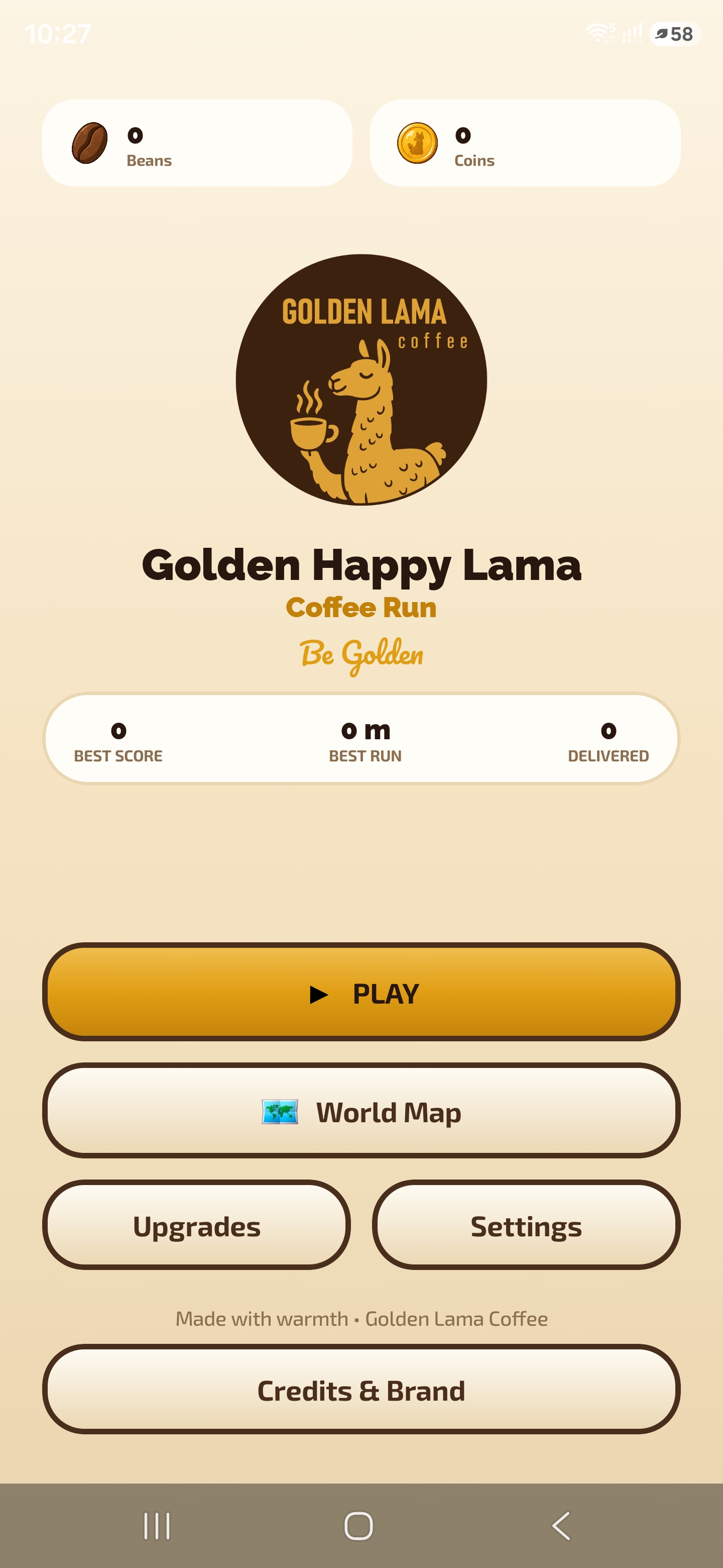 Golden Happy Lama